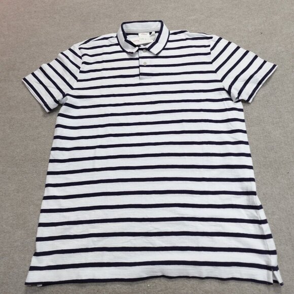 S.Oliver Polo Shirt XLT Blue Striped NEW